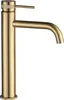 Rubinetto per lavabo Rea Lungo Grip High Brush Oro Anteprima dell’immagine prodotto 1