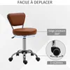 HOMCOM Vintage Massagehocker – 360° drehbarer Arbeitshocker Produktbild-Vorschau 8