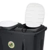 Duo Abfalleimer Mülleimer Mülltonne Mülltrenner Deckel 2x Produktbild-Vorschau 3
