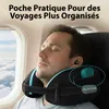 FLOWZOOM DREAM Coussin de voyage avec soutien latéral, noir Voir les images du produit 8