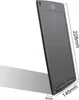 A black digital drawing tablet with a stylus, shown at an angle with dimensions indicated. Anteprima dell’immagine prodotto