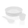 A set of white plastic accessories for a rice cooker. Náhľad obrázku produktu