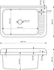 Granitan - Lavabo - Lavello - 58x38x26 cm - Bianco - con Anteprima dell’immagine prodotto 7
