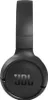 A close-up, front-facing view of a black JBL Tune 570BT over-ear headphone. Voir les images du produit