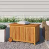 vidaXL Coffre de jardin avec roulettes 90x50x58 cm bois Voir les images du produit 2