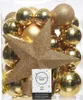 Goldenes Christbaumschmuck-Set 33-teilig, kindersicher, Produktbild-Vorschau 5