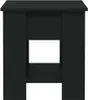 A black couch table is shown from the front against a white background. Voir les images du produit