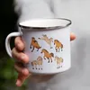 Pferd Emaille Tasse Pferde Hengst Stute Hobbie Produktbild-Vorschau 4