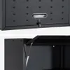 Set di 2 mobili contenitori alti per garage, Nero Anteprima dell’immagine prodotto 6