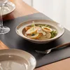 4-teiliges Keramik Teller Set Ø20,4 cm – elegante tiefe Produktbild-Vorschau 6