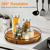 Drehteller Schrank Organizer Groß, Tablett Rund Gewürzregal Produktbild-Vorschau 5
