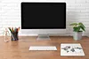 MuchoWow® Mauspad Mousepad Weltkarte - Schwarz - Weiß - Produktbild-Vorschau 4