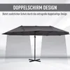 Outsunny Doppelsonnenschirm Ampelschirm mit Kurbel Produktbild-Vorschau 5