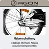 Agon Cruiser 20 Zoll Klapprad weiß Produktbild-Vorschau 3