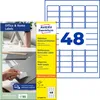 Avery L4736REV-10, Biela, Laserový, 45.7 x 21.2 mm, 480 Náhľad obrázku produktu 2