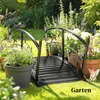 Outsunny Gartenbrücke aus Metall 120 cm Teichbrücke mit Produktbild-Vorschau 7
