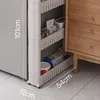 2er-Set Ausziehbares Zwischenregal mit Rollen 4 Reihen Büro Produktbild-Vorschau 2
