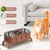 Katzen Futternapf erhöht, 3 Edelstahl Näpfe, Neigbar & Produktbild-Vorschau 6