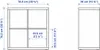 IKEA Kallax Weiß Regal 77x77 Produktbild-Vorschau 8