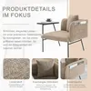 MODFU Moderne fauteuil, geschikt als bureaustoel, met Productafbeelding-voorbeeld 6