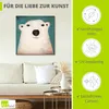 ARTland Leinwandbild Eisbär Größe: 40x40 cm Produktbild-Vorschau 2