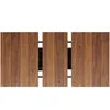 A top-down view of a wooden table with three sections, showing its expandable nature. Anteprima dell’immagine prodotto