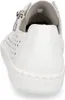 Close-up view of the back and side of a white sneaker. Náhled obrázku produktu