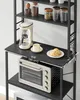 A kitchen shelving unit with appliances and food items. Náhled obrázku produktu