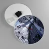 Wanduhr - Rund - Glasuhr - Boot Ozean Reise Yacht - 30x30cm Produktbild-Vorschau 2