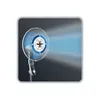 A fan is shown with a blue light emanating from it, suggesting it is active. A mosquito icon is visible on the fan's grille. Produktbild-Vorschau