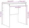 vidaXL Bureau blanc 70 x 50 x 76 cm Voir les images du produit 8