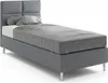 Boxspring hotelová posteľ 90x200 cm Sivá - Vodeodolné Náhľad obrázku produktu 1