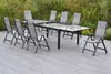Merxx Gartenmöbelset "Carrara" 9tlg. mit Semi-Ausziehtisch Produktbild-Vorschau 2