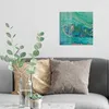 DEQORI Glasbild Echtglas 30x30 cm 'Herz der See' Wandbild Produktbild-Vorschau 3