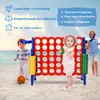 COSTWAY 4 in 1 Riesiges 4 Gewinnt Spielset mit 42 Jumbo Produktbild-Vorschau 4
