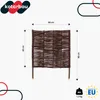 KOTARBAU® Wiklinowe obrzeze rabatowe 60 x 60 cm Wiklinowe Podgląd zdjęcia produktu 3