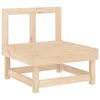 A wooden sofa module with a backrest, shown from the front on a white background. Podgląd zdjęcia produktu