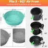 2Pcs Silikonform für Heißluftfritteuse, 20cm Airfryer Produktbild-Vorschau 3
