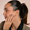 Akzent Damen-Partnerring, Edelstahl, Similibesatz, Produktbild-Vorschau 5