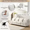 Merax Modulares 4-Sitzer Sofa mit Stauraum, Chenille Produktbild-Vorschau 3