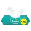 A pack of Pampers baby wipes with one wipe pulled out. Produktbild-Vorschau