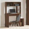 A desk with a hutch and a chair in a room. Náhled obrázku produktu