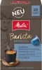 A box of Melitta Barista Espresso coffee capsules, featuring an illustration of a barista and a cup of coffee. Produktbild-Vorschau