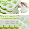 Eiswürfelform 2 Pack, Eiswürfelbehälter mit Deckel 28 Produktbild-Vorschau 3