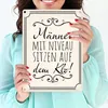 Männer mit Niveau sitzen auf dem Klo Metallschild in 15x20 Produktbild-Vorschau 3