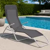 Aga Garten-Liegestuhl SIESTA MC372171HG Hellgrau Produktbild-Vorschau 5