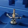 A close-up of a radiator cap tester tool, resting in a blue plastic case. Podgląd zdjęcia produktu