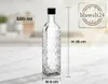 12er Set Glasflaschen 500 ml mit Schraubverschluss – Produktbild-Vorschau 3