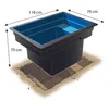 Ubbink Teichschale Fertigteich Quadra C1 - 520 l schwarz Produktbild-Vorschau 2