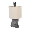 Clayre & Eef Tischlampe Kaninchen Ø 20x43 cm Braun Beige Produktbild-Vorschau 4